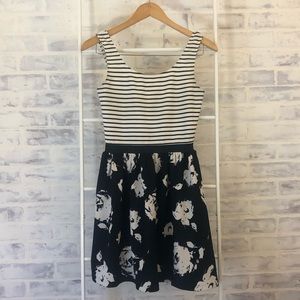 Aqua Fit-and-Flare Dress